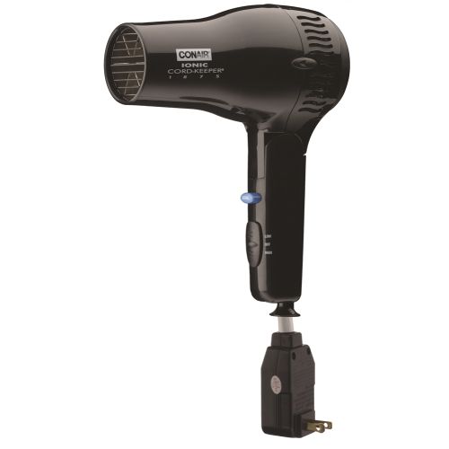 Conair® Ionic Cord-Keeper® Folding Hair Dryer, 1875W, Black